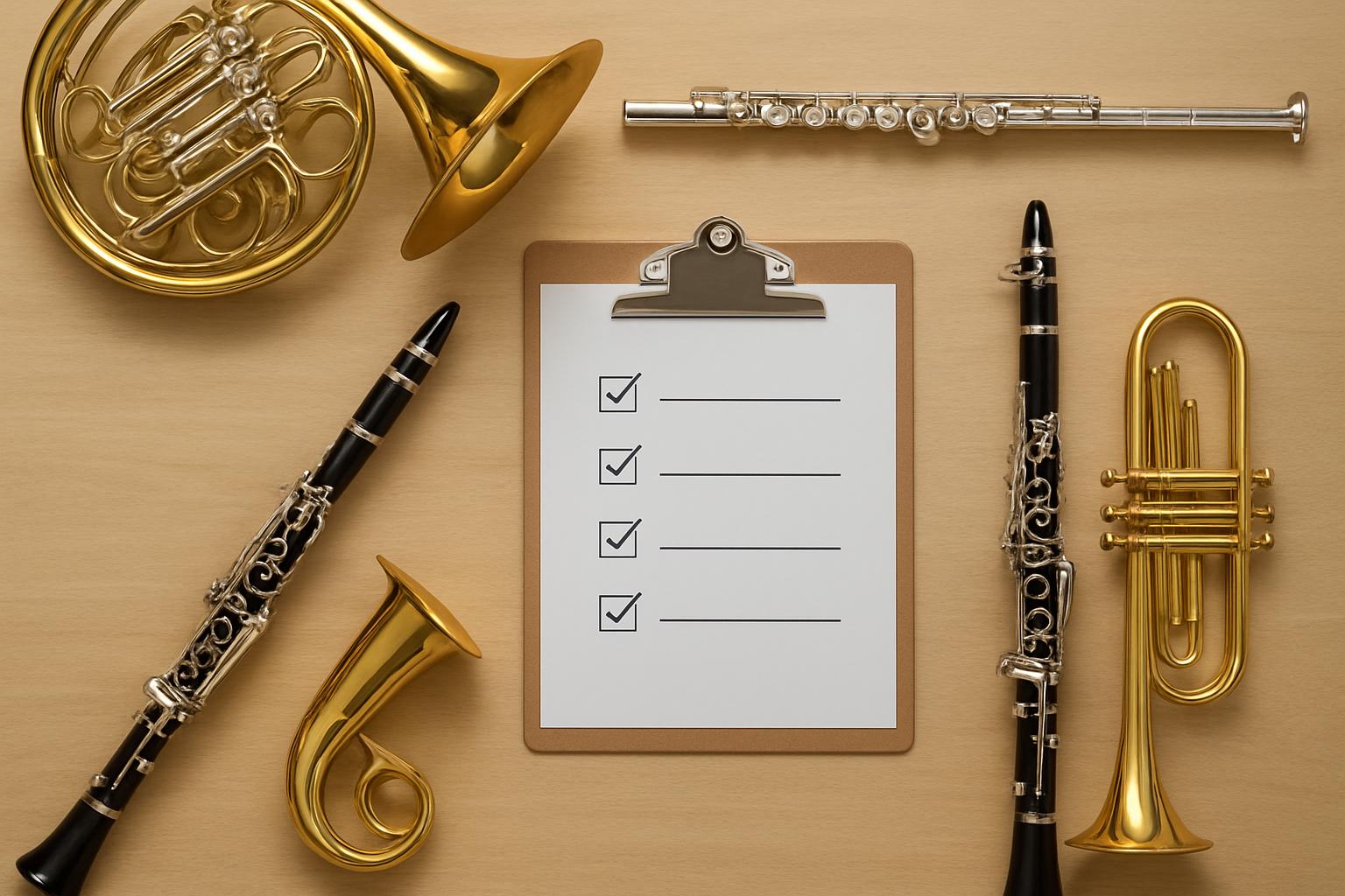 духовые музыкальные инструменты. Проверочный чек-лист при покупке